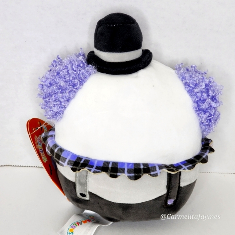 🎃 MS. K 🤡 5" Black & Purple Clown Halloween 2024 Original Squishmallow ☆ NWT ☆ - Picture 5 of 8